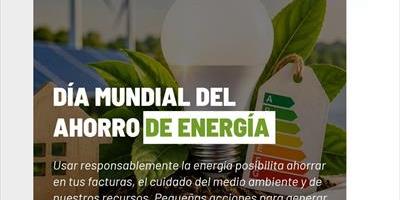 Día Mundial del Ahorro de Energía Eléctrica